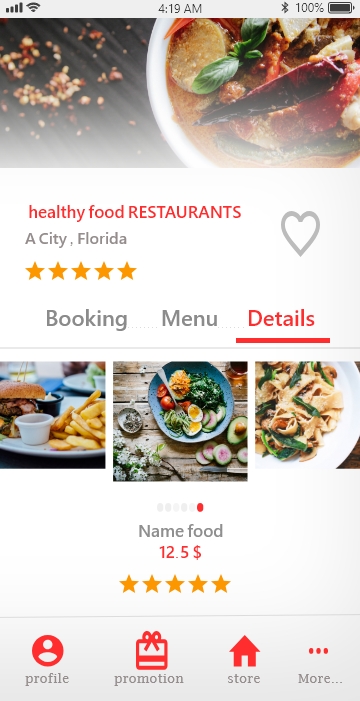 تطبيق أكل صحي - Healthy Food App